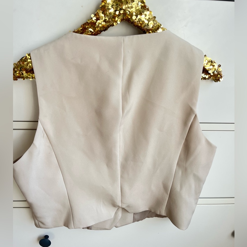 NWT Avec Les Filles Cropped Vest - Picture 2 of 7